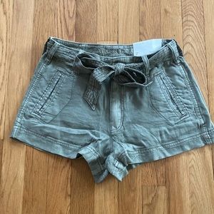 American Eagle linen tie shorts